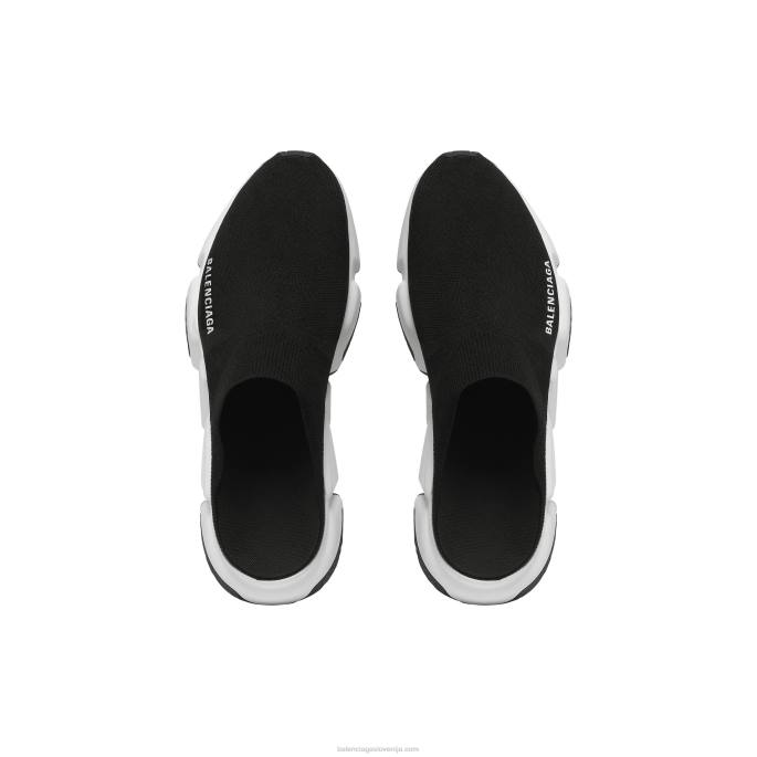 moška hitrostna reciklirana pletena mula Balenciaga Črna N4DP1247