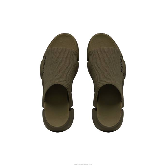 moški sandal Speed ​​2.0 iz reciklirane pletenine Balenciaga rjav N4DP1258