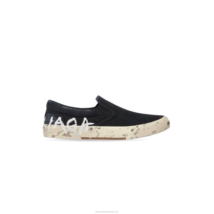 moške superge paris slip on graffiti Balenciaga Črna N4DP1261