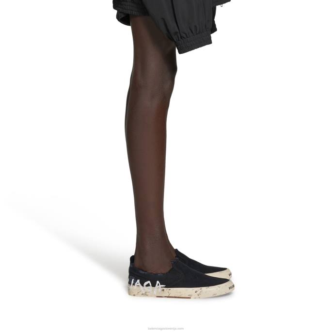 moške superge paris slip on graffiti Balenciaga Črna N4DP1261