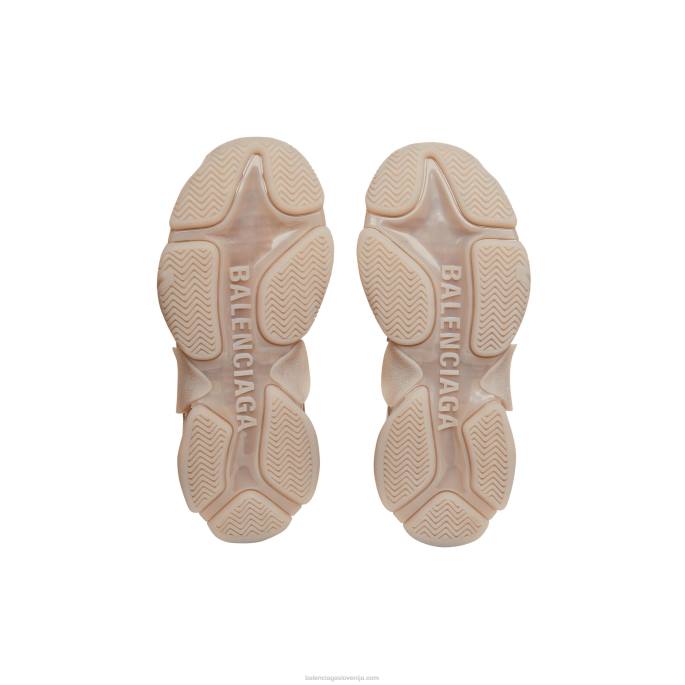 moške superge s prozornim podplatom Triple S Balenciaga rjav N4DP1252