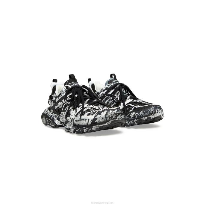 moške superge track graffiti Balenciaga Črna N4DP1189