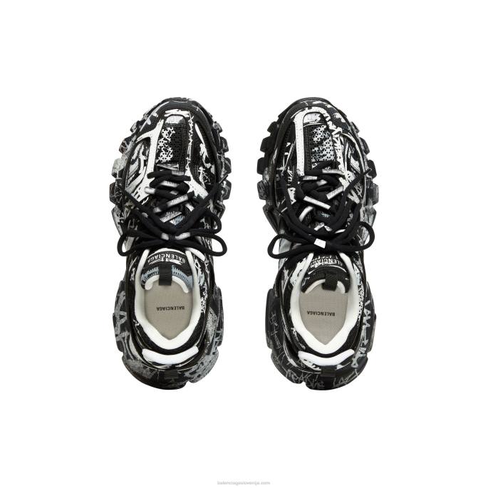 moške superge track graffiti Balenciaga Črna N4DP1189
