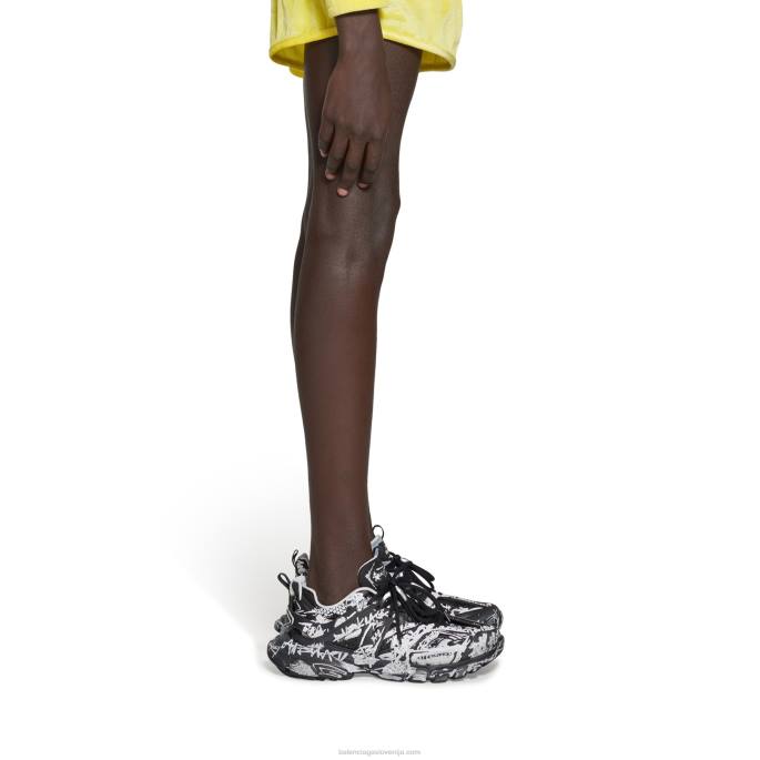 moške superge track graffiti Balenciaga Črna N4DP1189