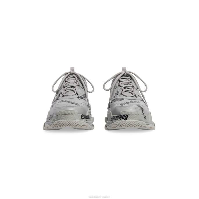 moške superge z logotipom Triple S Balenciaga siva N4DP1212