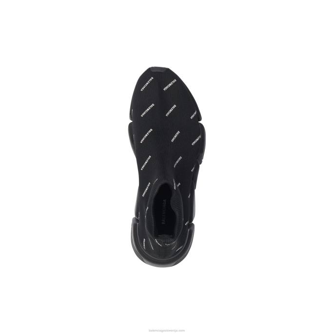 moški pleteni supergi speed 2.0 iz recikliranega materiala Balenciaga Črna N4DP1250