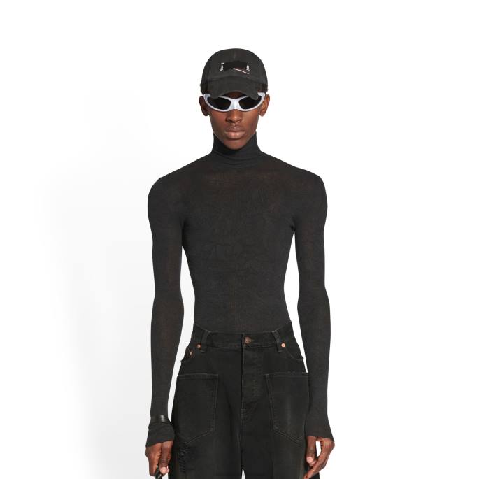 moška gaferna kapa Balenciaga Črna N4DP1429