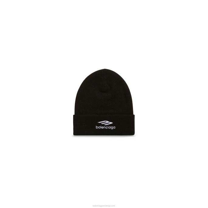 moška kapa športne ikone 3b Balenciaga Črna N4DP1426