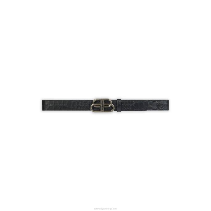 moški bb velik pas Balenciaga Črna N4DP1451