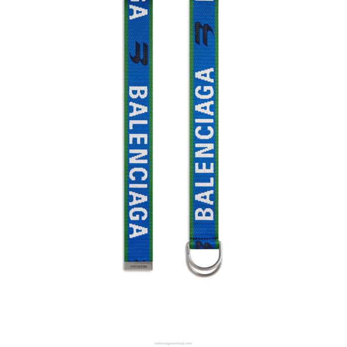moški d ring pas Balenciaga mornarsko modra N4DP1420