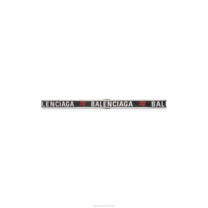 moški d ring pas Balenciaga siva N4DP1419