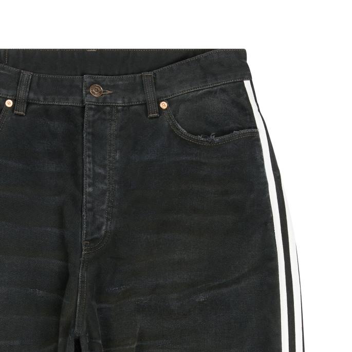 moške adidas široke široke hlače Balenciaga Črna N4DP1090