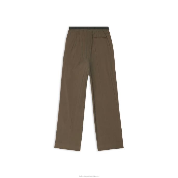 moške elastične hlače Balenciaga kaki N4DP1154