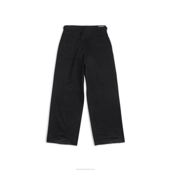 moške hibridne hlače Balenciaga Črna N4DP1157