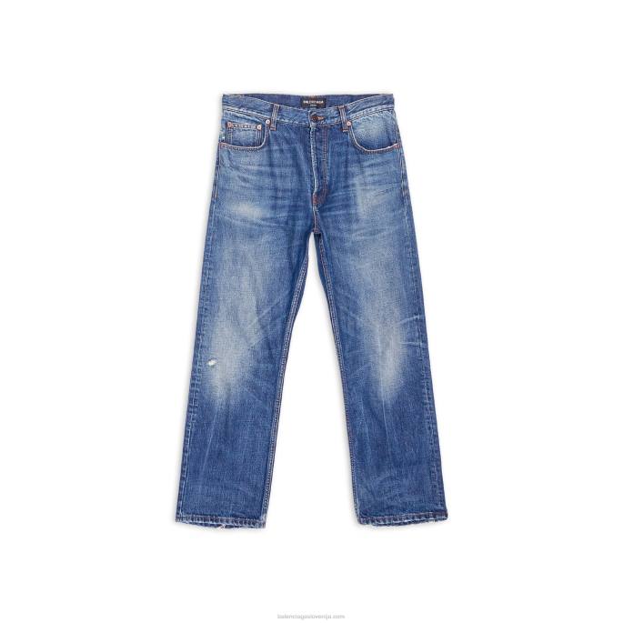 moške ozke hlače Balenciaga modra N4DP1127