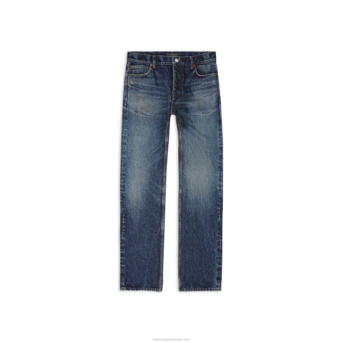 moške standardne kavbojke Balenciaga mornarsko modra N4DP1152