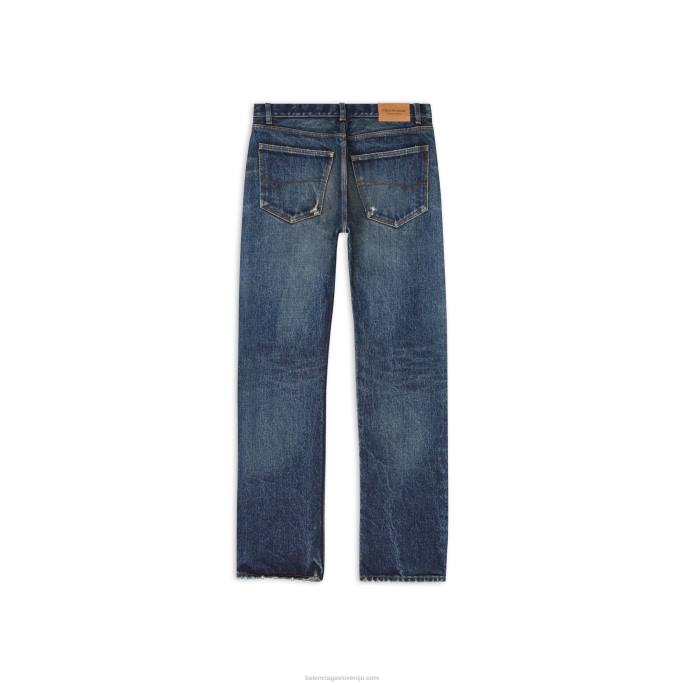 moške standardne kavbojke Balenciaga mornarsko modra N4DP1152