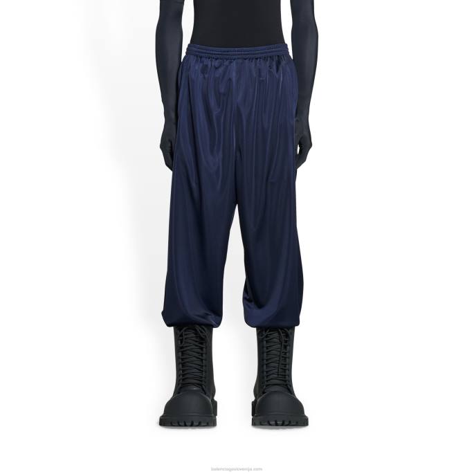 moške trenirke Balenciaga mornarsko modra N4DP1075