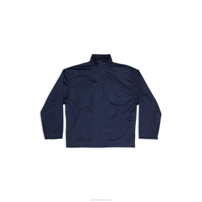 moška trenirka jakna Balenciaga mornarsko modra N4DP1074
