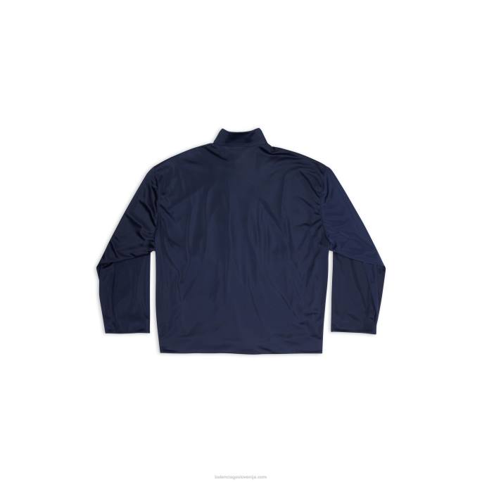 moška trenirka jakna Balenciaga mornarsko modra N4DP1074