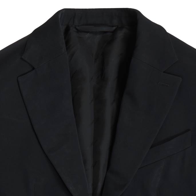 moška zvita škatlasta jakna Balenciaga Črna N4DP1112