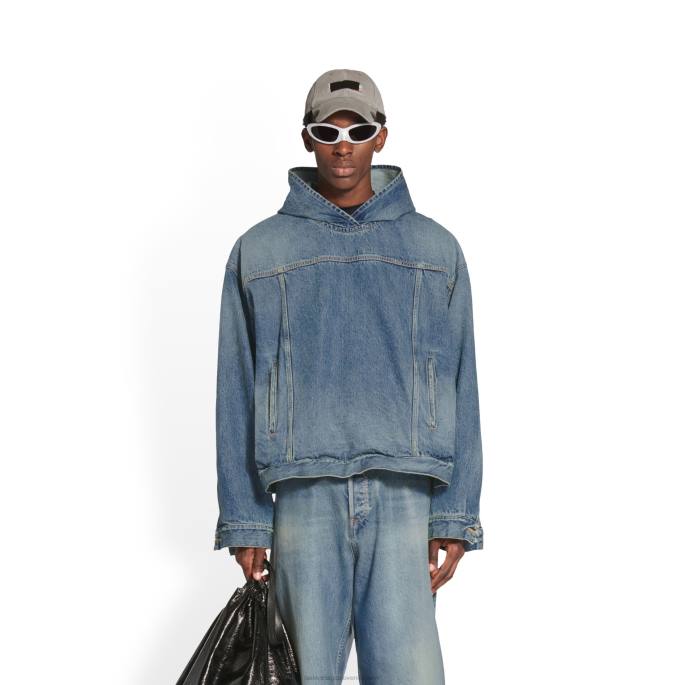 moški puloverji Balenciaga modra N4DP1053