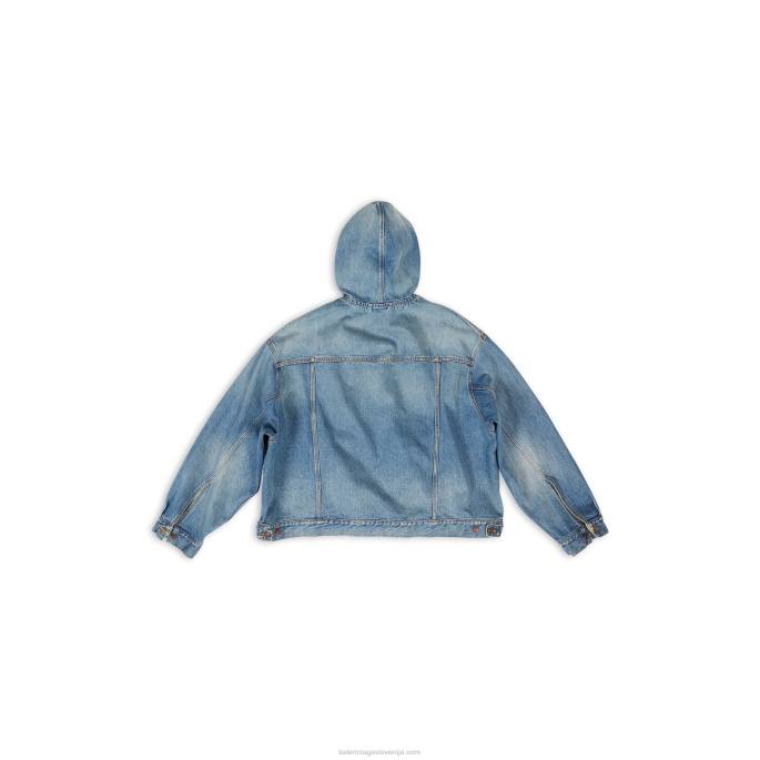 moški puloverji Balenciaga modra N4DP1053