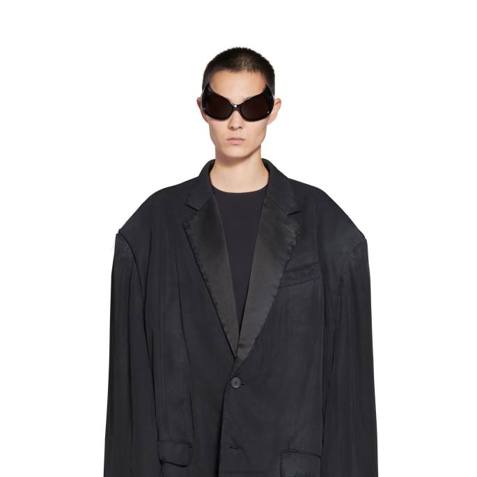 moški skejter smoking jakna Balenciaga srebrna/črna N4DP65