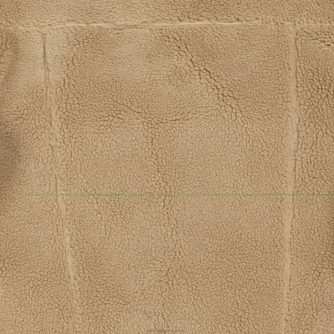 velika moška jakna iz flisa Balenciaga temno bež N4DP941