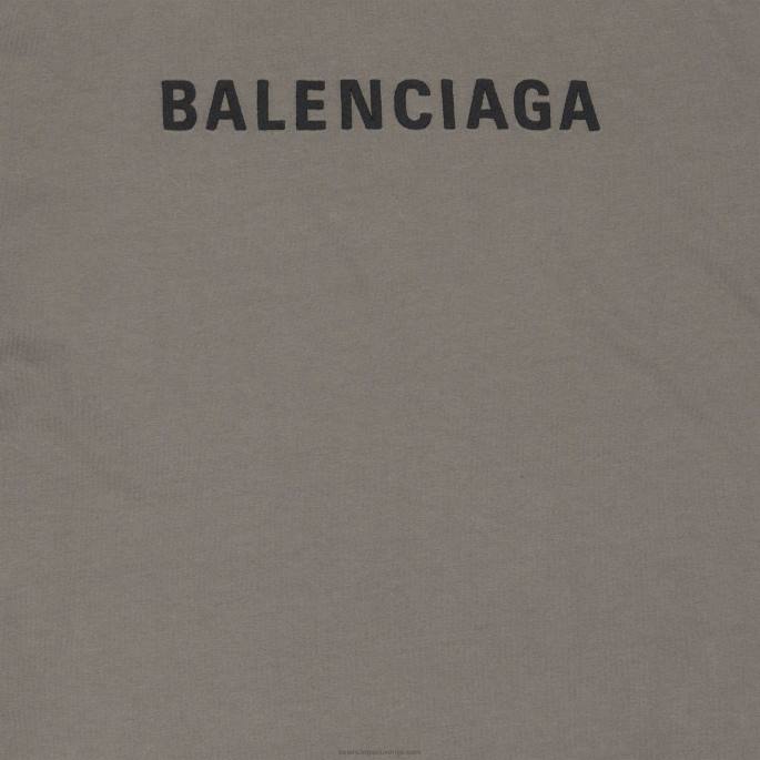 moška hrbtna majica srednjega kroja Balenciaga siva N4DP1042