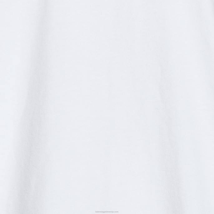 moške kape majica boxy fit Balenciaga bela N4DP968