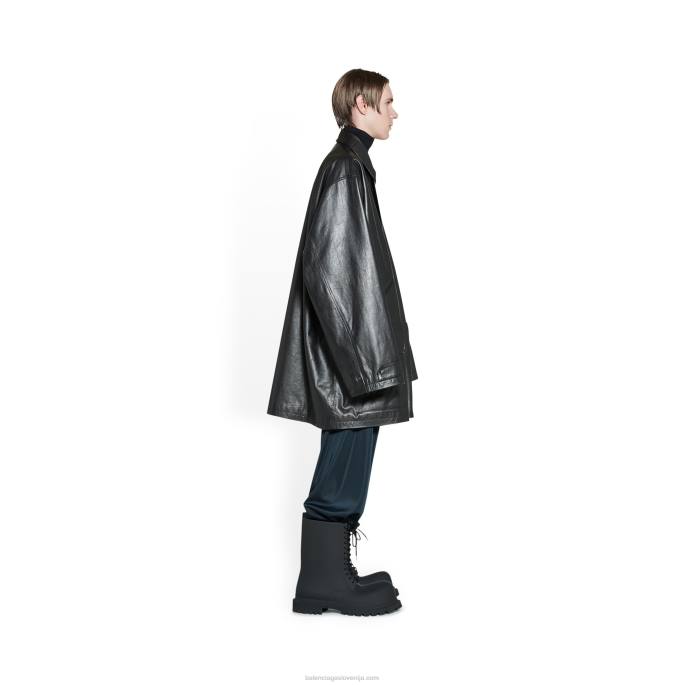 moška parka Balenciaga Črna N4DP1072