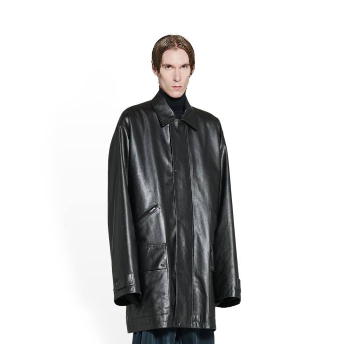 moška parka Balenciaga Črna N4DP1072