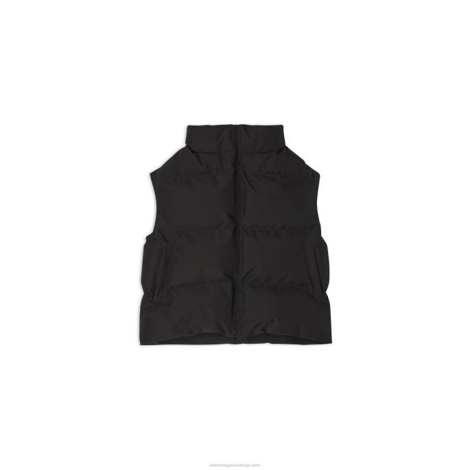 moške gugalnice puffer gilet Balenciaga Črna N4DP1103