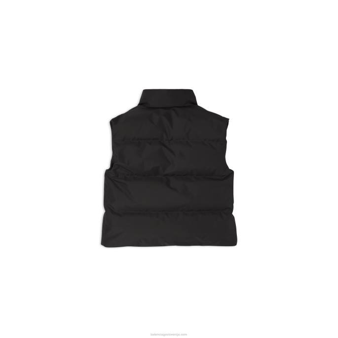 moške gugalnice puffer gilet Balenciaga Črna N4DP1103