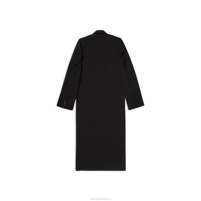 moški oprijet plašč Balenciaga Črna N4DP1113