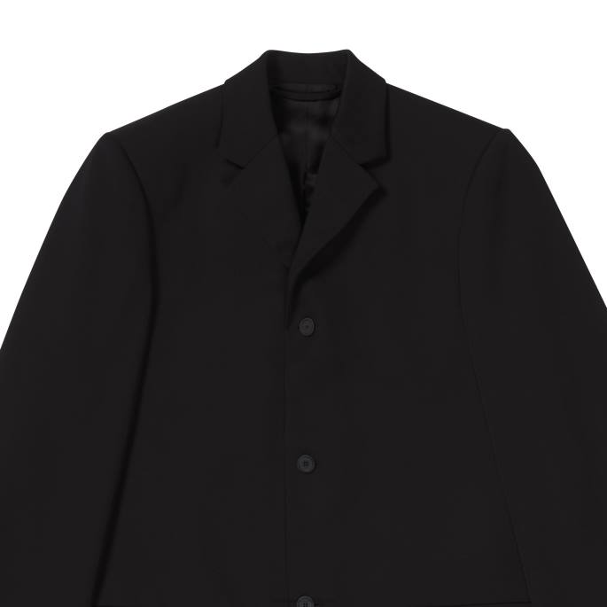 moški oprijet plašč Balenciaga Črna N4DP1113