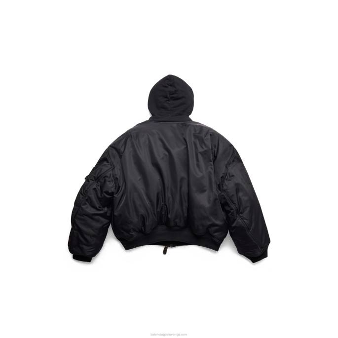 moški paris vsi v bombniku Balenciaga Črna N4DP1030