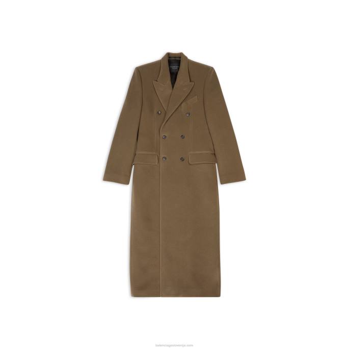 moški plašč peščene ure Balenciaga temno bež N4DP1066