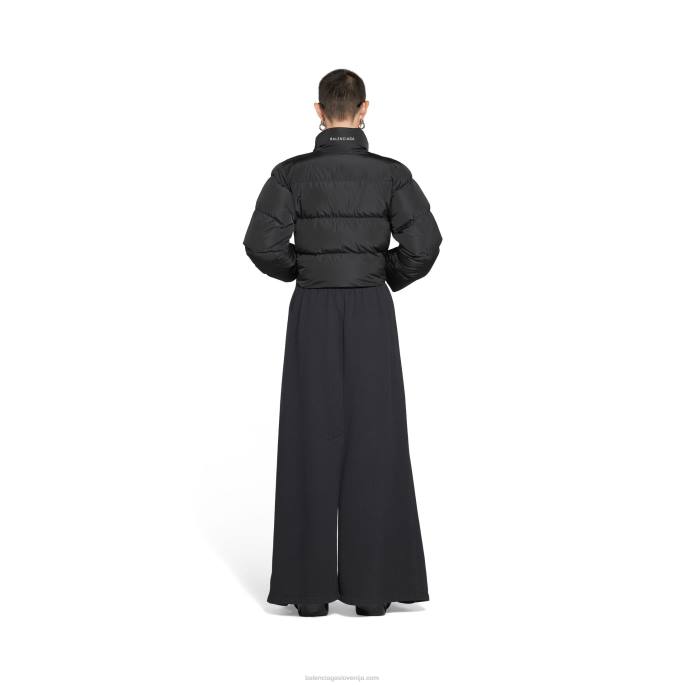 moški skrčeni pufer Balenciaga Črna N4DP87