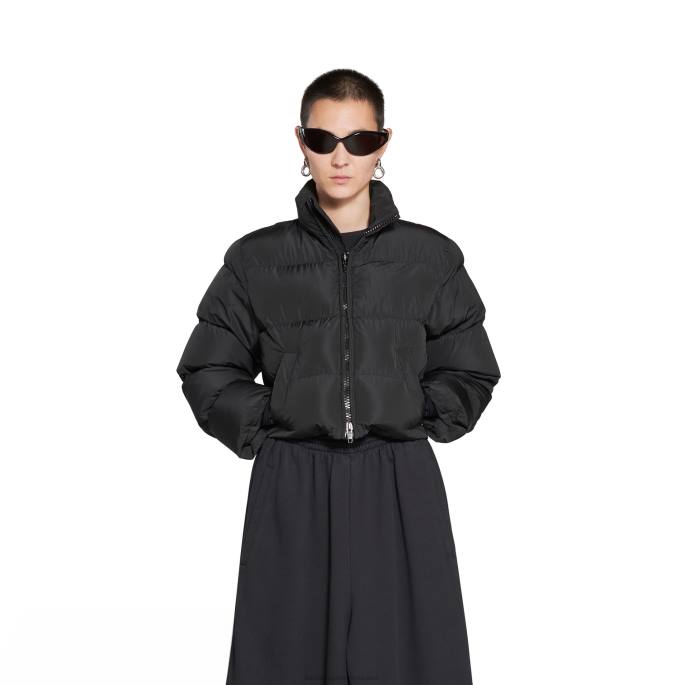 moški skrčeni pufer Balenciaga Črna N4DP87