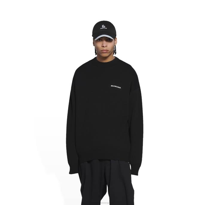 moški pulover za politično kampanjo Balenciaga Črna N4DP1135