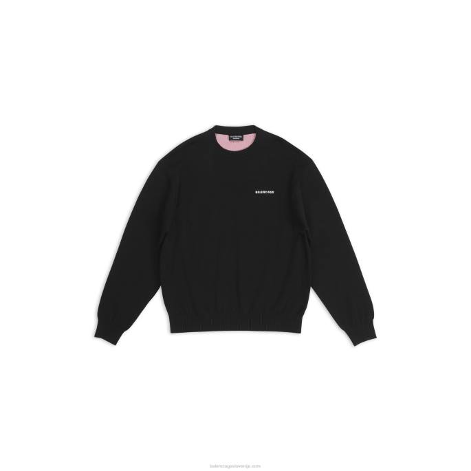 moški pulover za politično kampanjo Balenciaga Črna N4DP1135