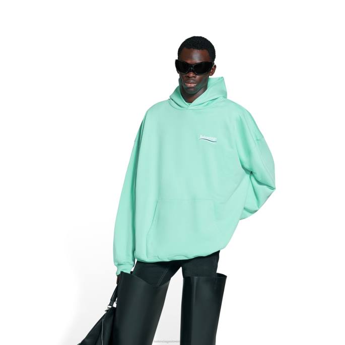 moški pulover s kapuco za politično kampanjo velikega kroja Balenciaga kovnica N4DP1007