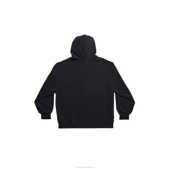 moški pulover z zadrgo in kapuco z zadrgo, majhen kroj Balenciaga zlato N4DP30