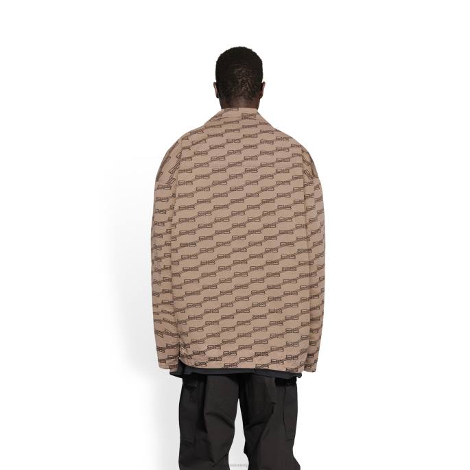 moška bb monogram cargo majica Balenciaga bež N4DP1137