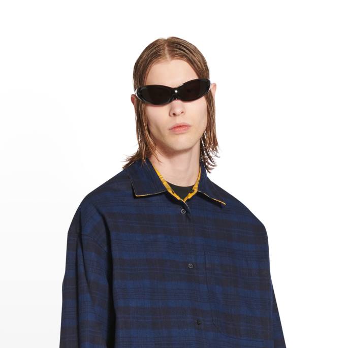 moška dvostranska srajca Balenciaga rumena N4DP1128