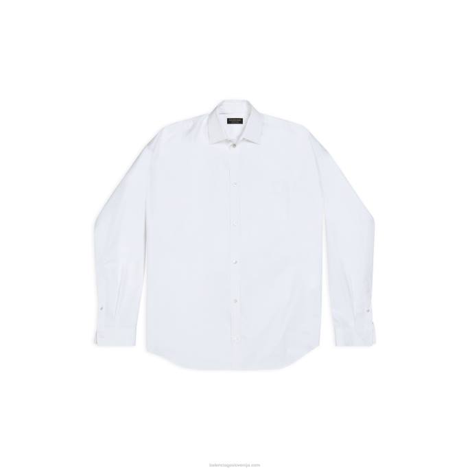 moška kokon srajca Balenciaga bela N4DP1049