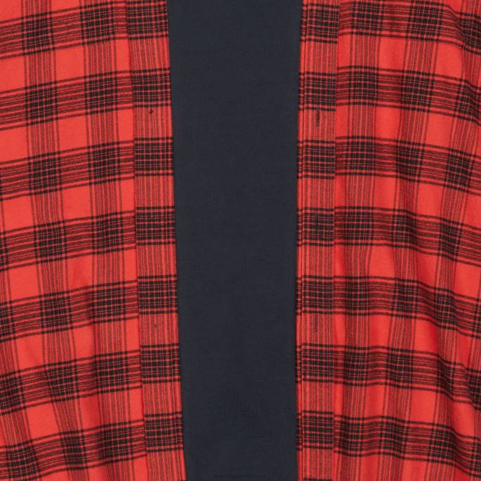 moška prevelika srajca trompe l'oeil Balenciaga rdeča N4DP1069