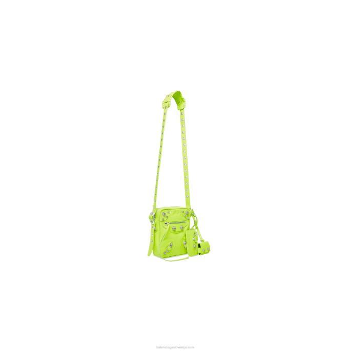 moška torba za čez ramo le cagole Balenciaga fluo rumena N4DP1287